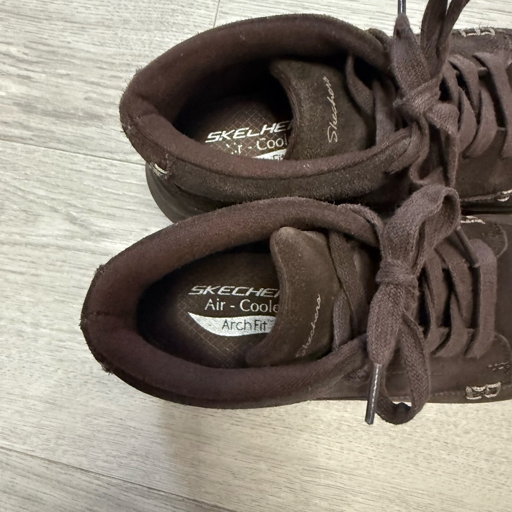 Skechers Archie Air-Cooled leather upper chocolate boots size 7.5 - Picture 4 of 10